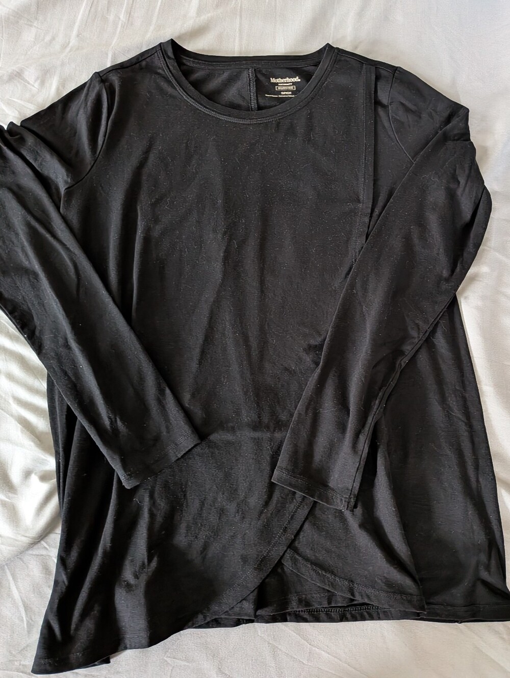Motherhood Material Nursing Crewneck Tee Long Sleeves Size Small